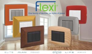 Wiring devices and cover plates Flexì series