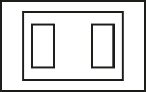 Placca Click 2 moduli