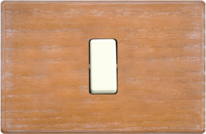 PLACCA IN VERO LEGNO SERIE CLICK ROVERE SBIANCATO