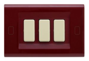 PLACCA TOCCO AMARANTO 3 FORI