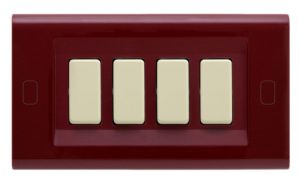 PLACCA TOCCO AMARANTO 4 FORI