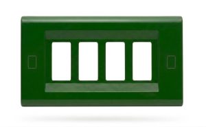 2574/V - PLACCA TOCCO 4 FORI VERDE